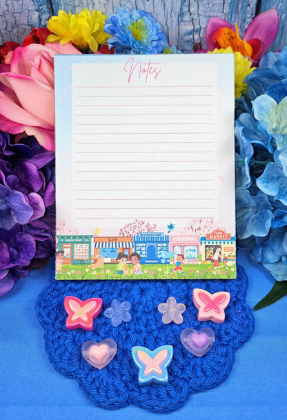 Main Street Spring Edition Notepad 4.25&amp;quot; x 5.5&amp;quot; - Autumnmist Boutique