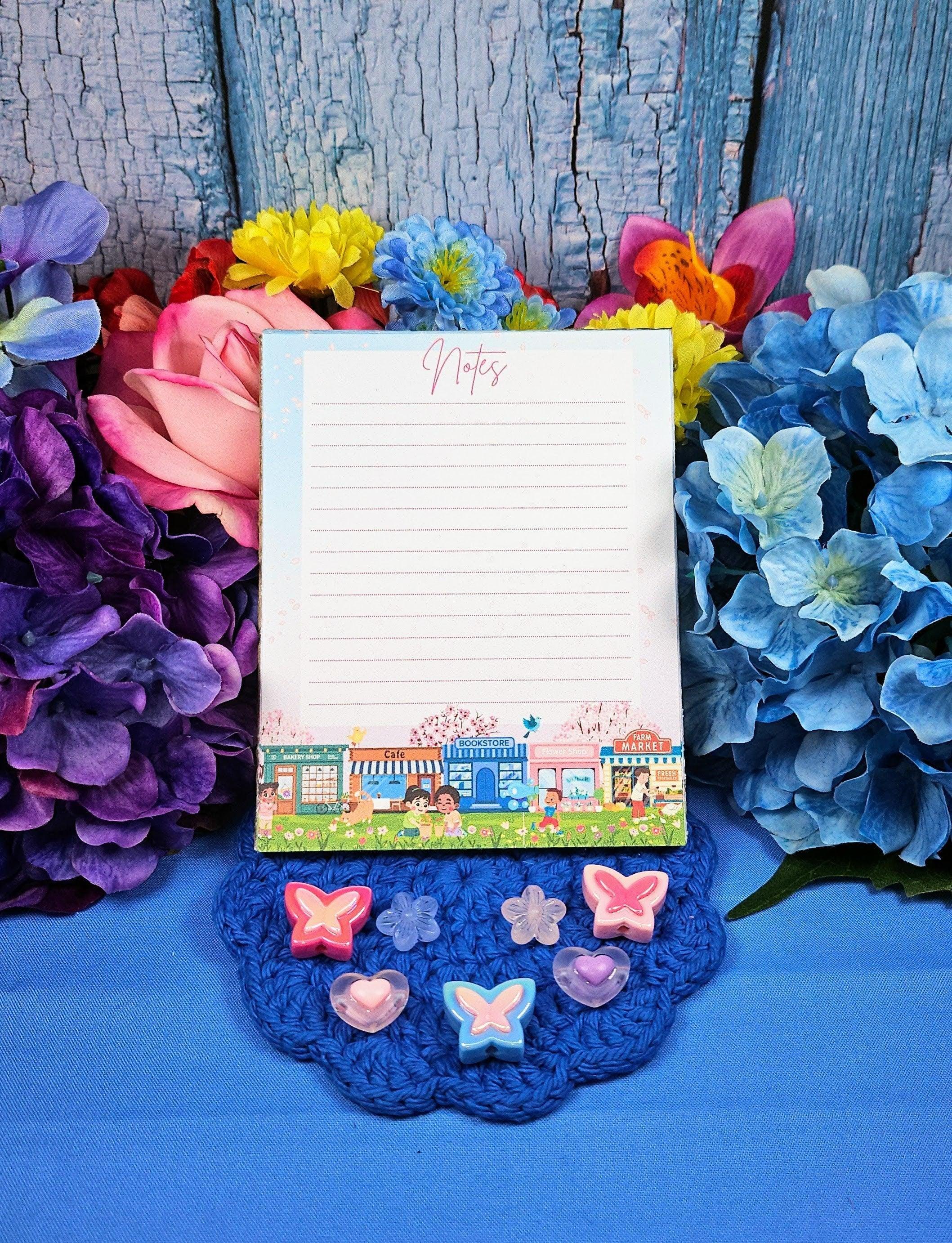 Main Street Spring Edition Notepad 4.25&amp;quot; x 5.5&amp;quot; - Autumnmist Boutique