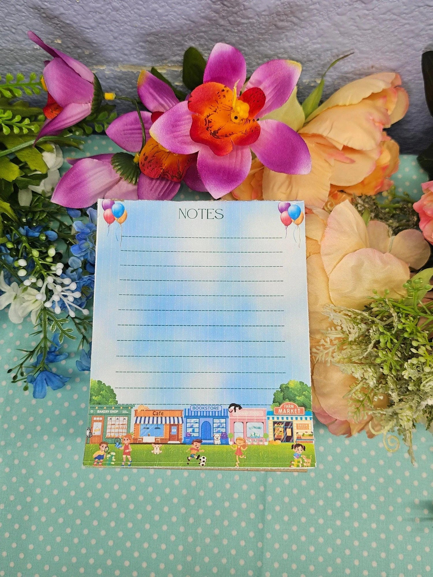 Main Street Summer Edition Notepad 4.25&amp;quot; x 5.5&amp;quot; - Autumnmist Boutique