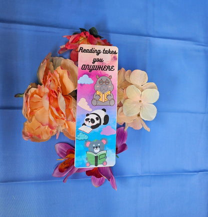 Flying High with Reading Laminated Bookmark - Autumnmist Boutique