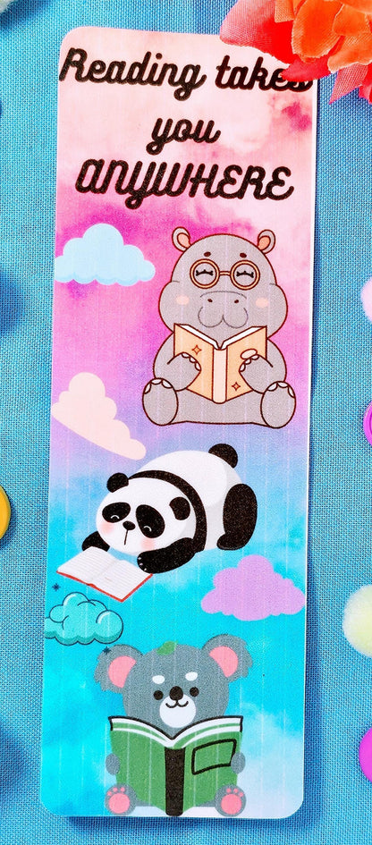 Flying High with Reading Laminated Bookmark - Autumnmist Boutique