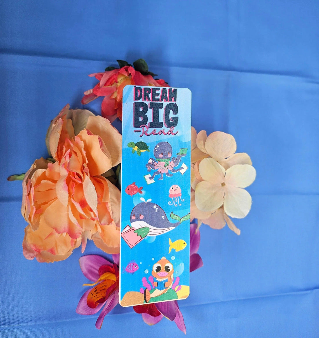Sea Creature Reading Laminated Bookmark - Autumnmist Boutique