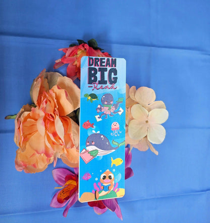 Sea Creature Reading Laminated Bookmark - Autumnmist Boutique