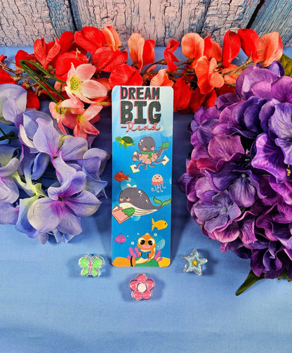 Sea Creature Reading Laminated Bookmark - Autumnmist Boutique