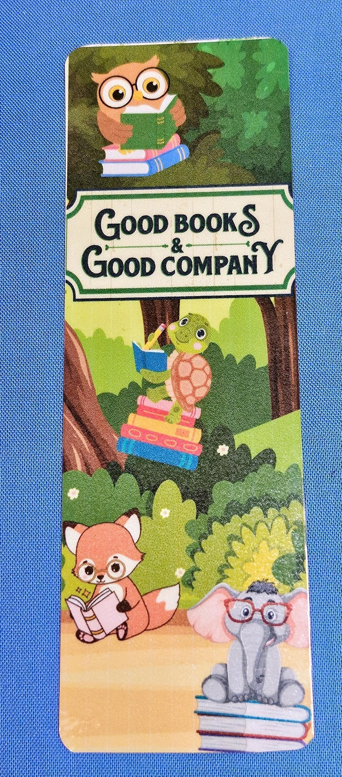 Forest Animal Reading Laminated Bookmark - Autumnmist Boutique