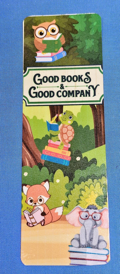 Forest Animal Reading Laminated Bookmark - Autumnmist Boutique