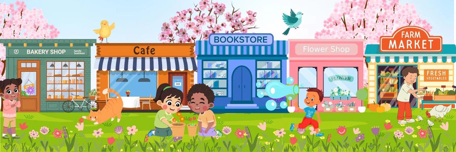 Main Street: Spring Edition Laminated Bookmark - Autumnmist Boutique