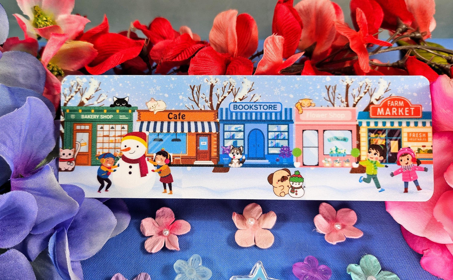 Main Street: Winter Edition Laminated Bookmark - Autumnmist Boutique