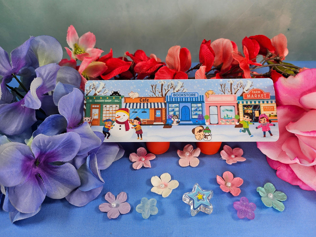 Main Street: Winter Edition Laminated Bookmark - Autumnmist Boutique