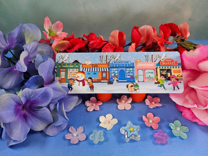 Main Street: Winter Edition Laminated Bookmark - Autumnmist Boutique
