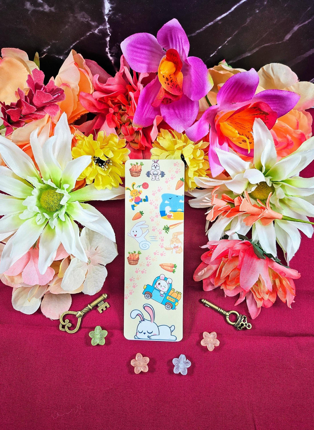 Bunny Carrot Fueled Adventures Laminated Bookmark - Autumnmist Boutique