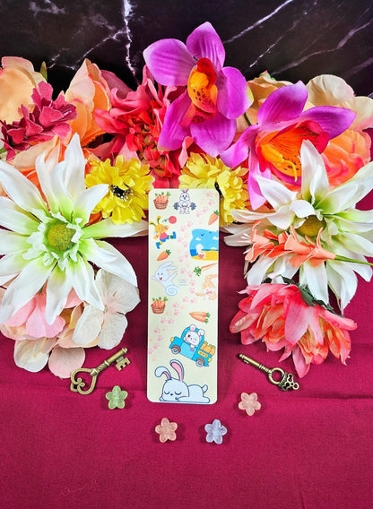 Bunny Carrot Fueled Adventures Laminated Bookmark - Autumnmist Boutique