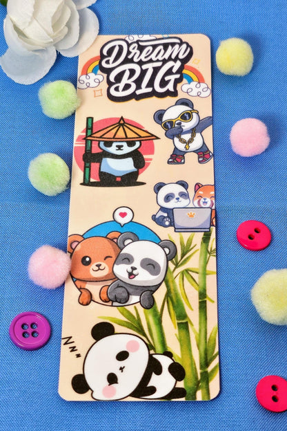 Panda Dreams Laminated Bookmark - Autumnmist Boutique