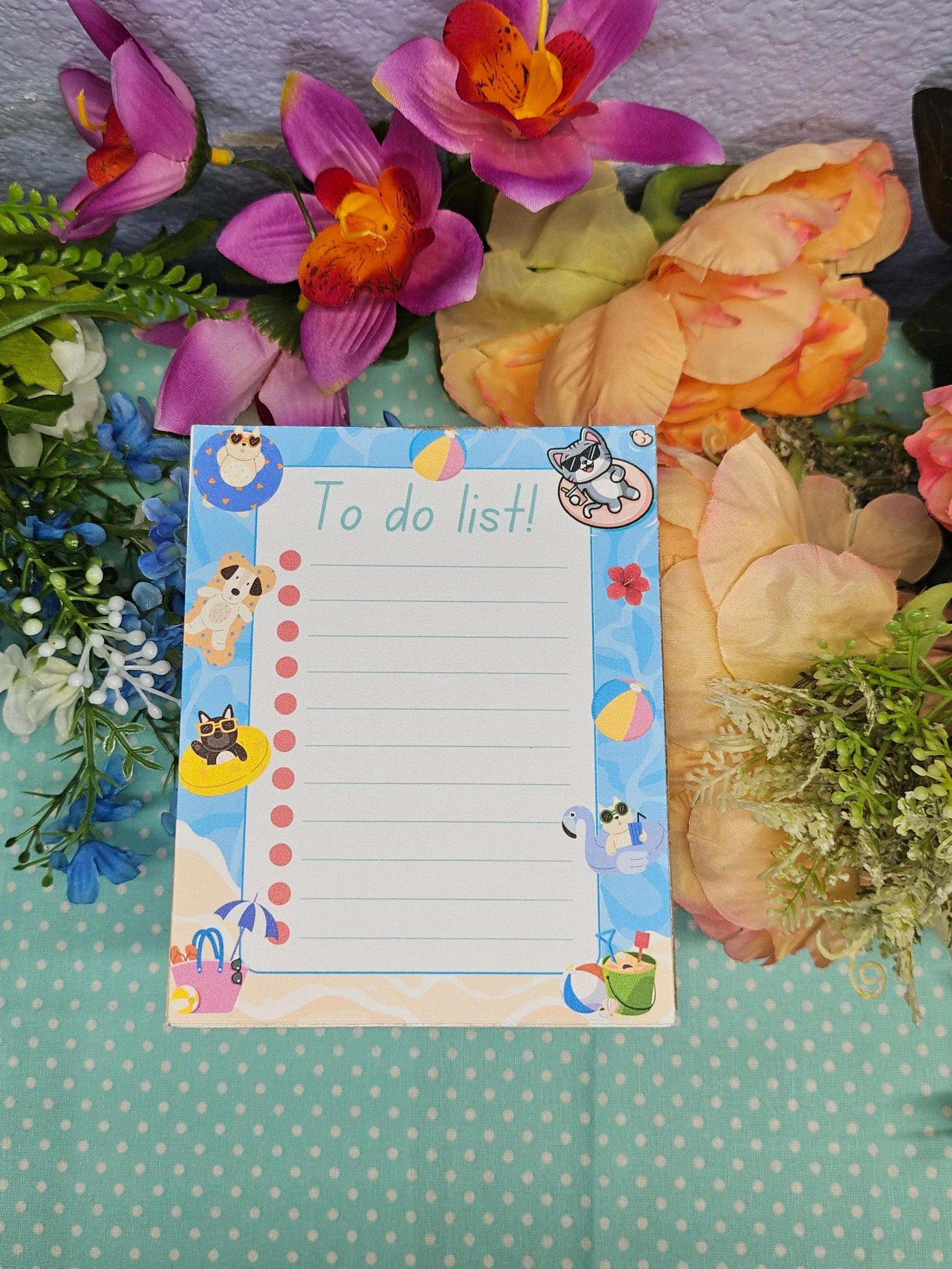 Summer Time Splash Notepad 4.25&amp;quot; x 5.5&amp;quot; - Autumnmist Boutique