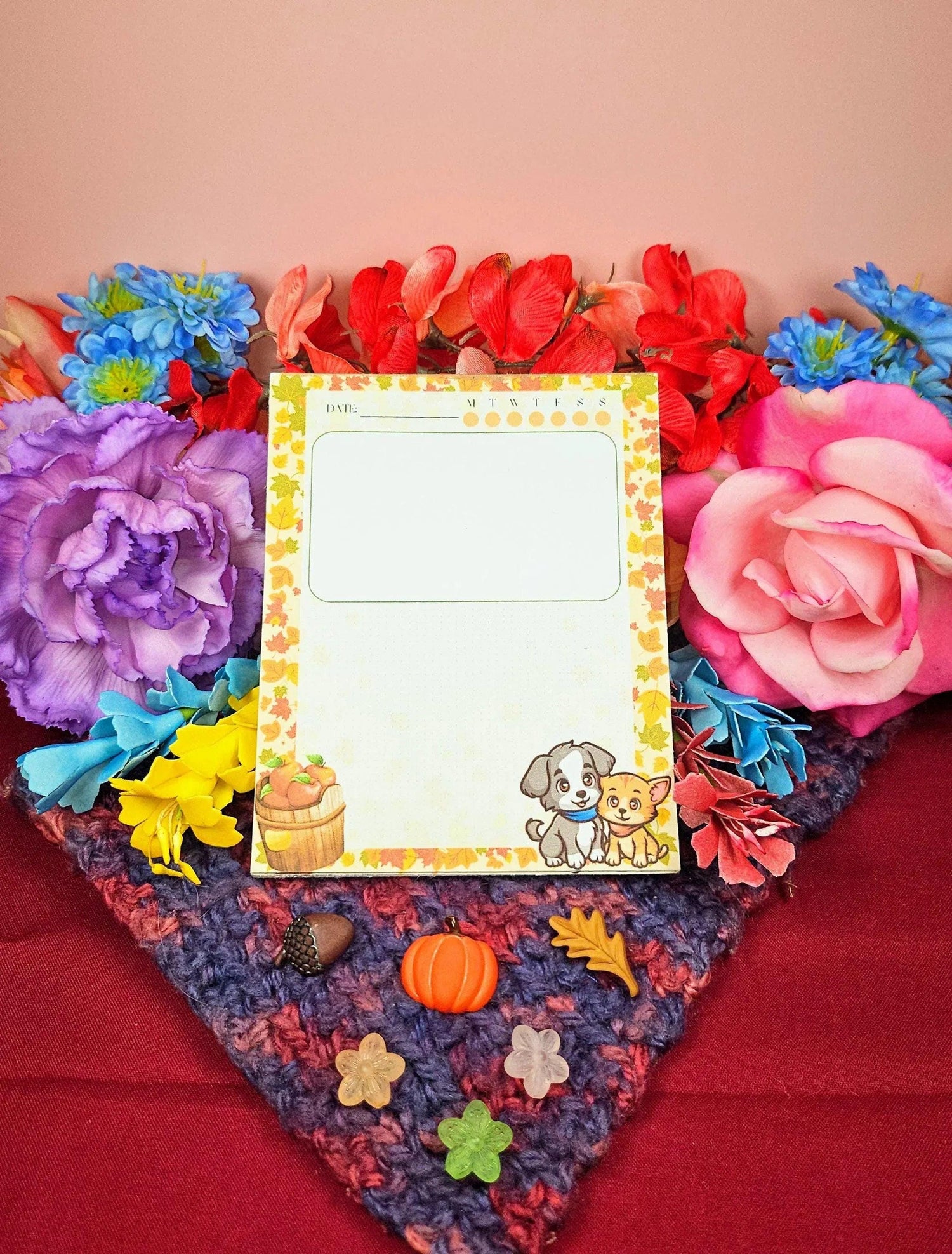 Autumn Pets Notepad 4.25&amp;quot; x 5.5&amp;quot; - Autumnmist Boutique