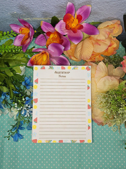 Strawberry &amp; Lemon Notepad 4.25&amp;quot; x 5.5&amp;quot; - Autumnmist Boutique