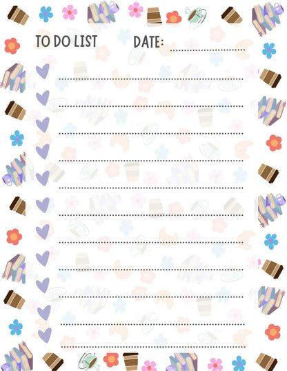 Cat Café To-Do Notepad 4.25&amp;quot; x 5.5&amp;quot; - Autumnmist Boutique