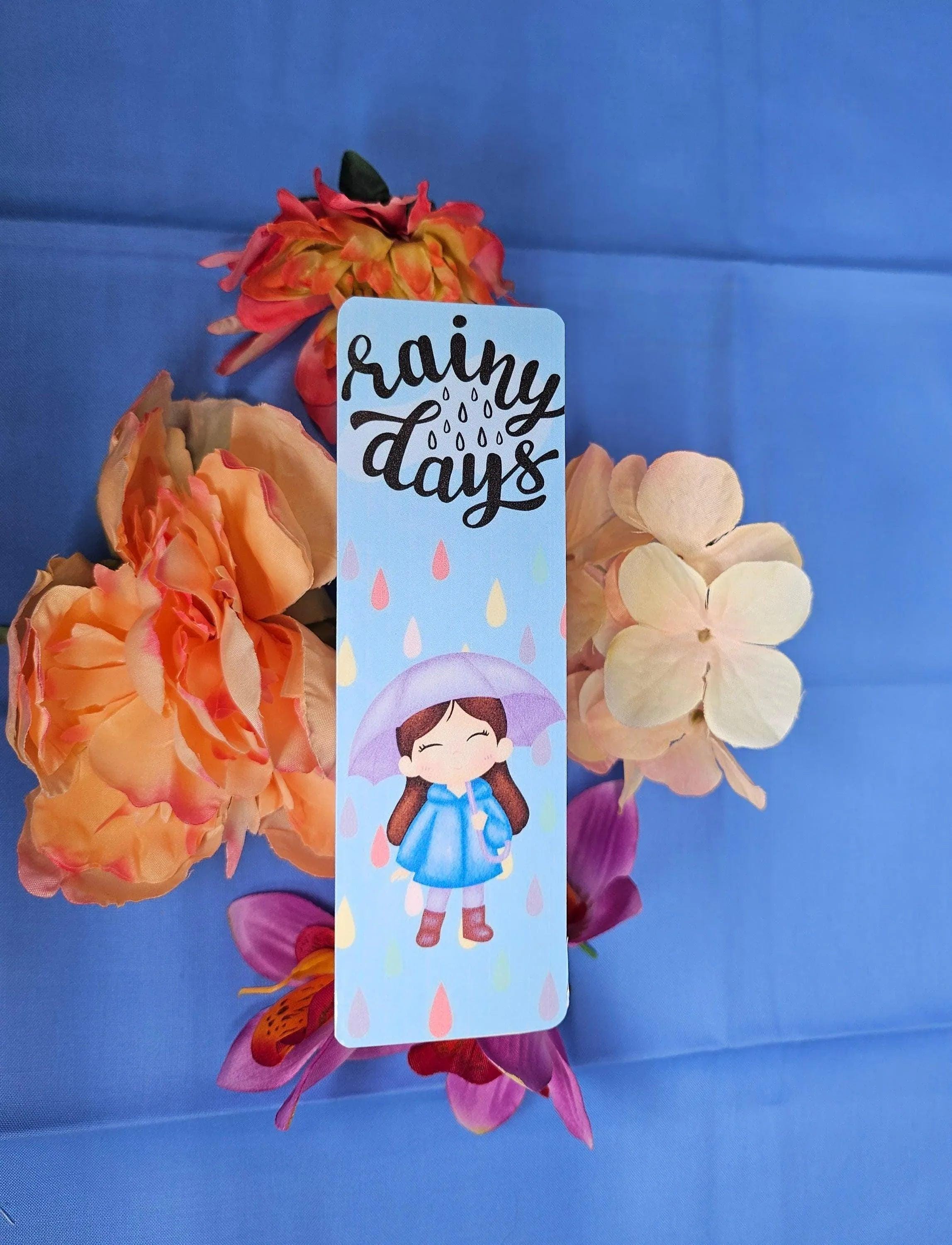 Rainy Days Laminated Bookmark - Autumnmist Boutique