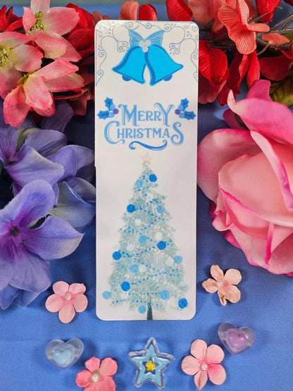Elegant Christmas Laminated Bookmark - Autumnmist Boutique