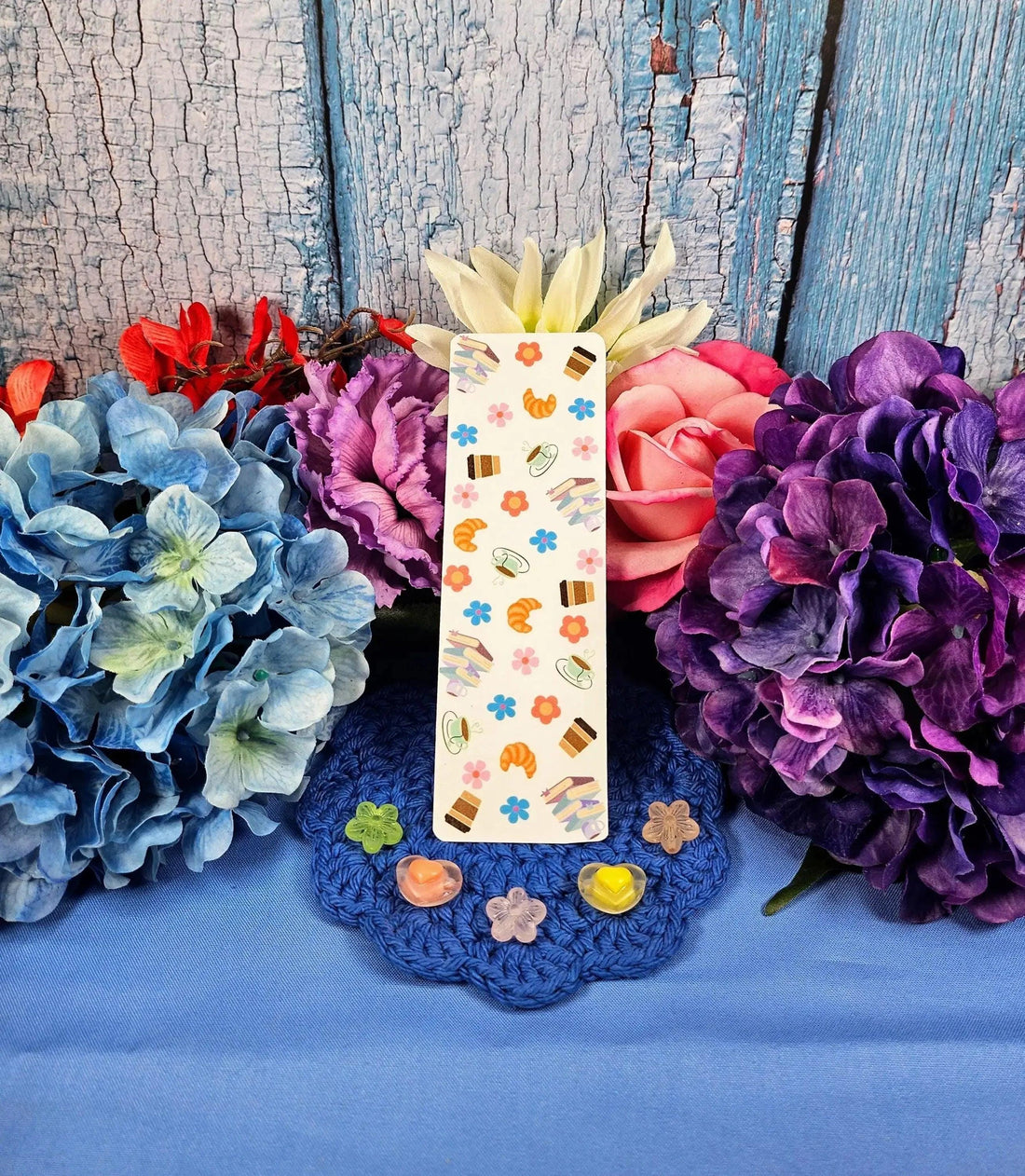 Coffee &amp; Books Laminated Bookmark - Autumnmist Boutique