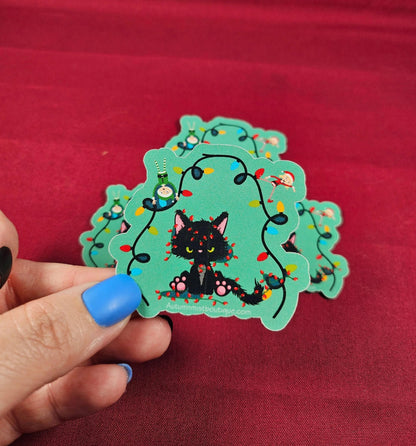 Tangled Tidings Holiday Vinyl Sticker - Autumnmist Boutique