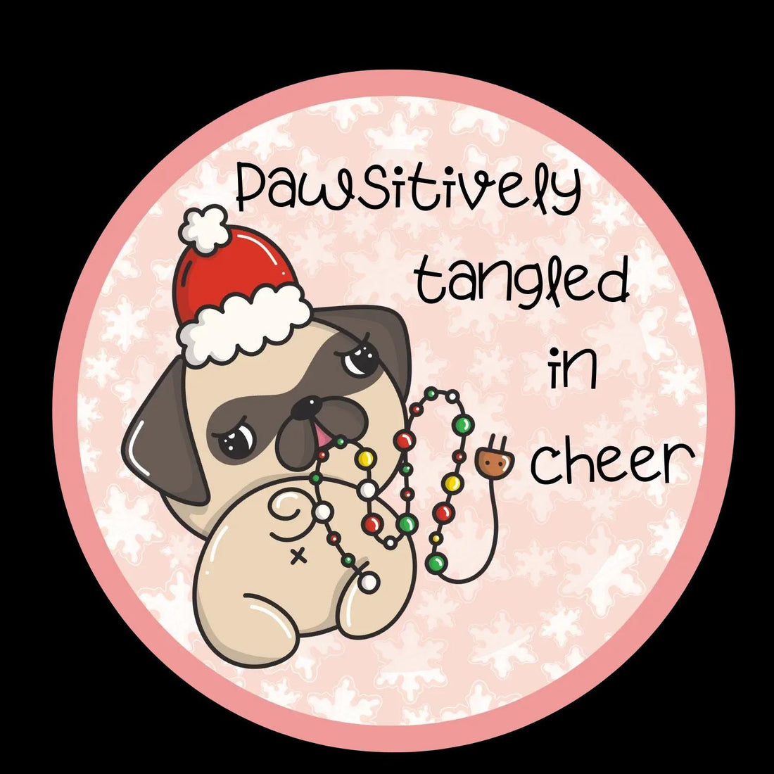 Pawsitively Tangled Vinyl Sticker - Autumnmist Boutique
