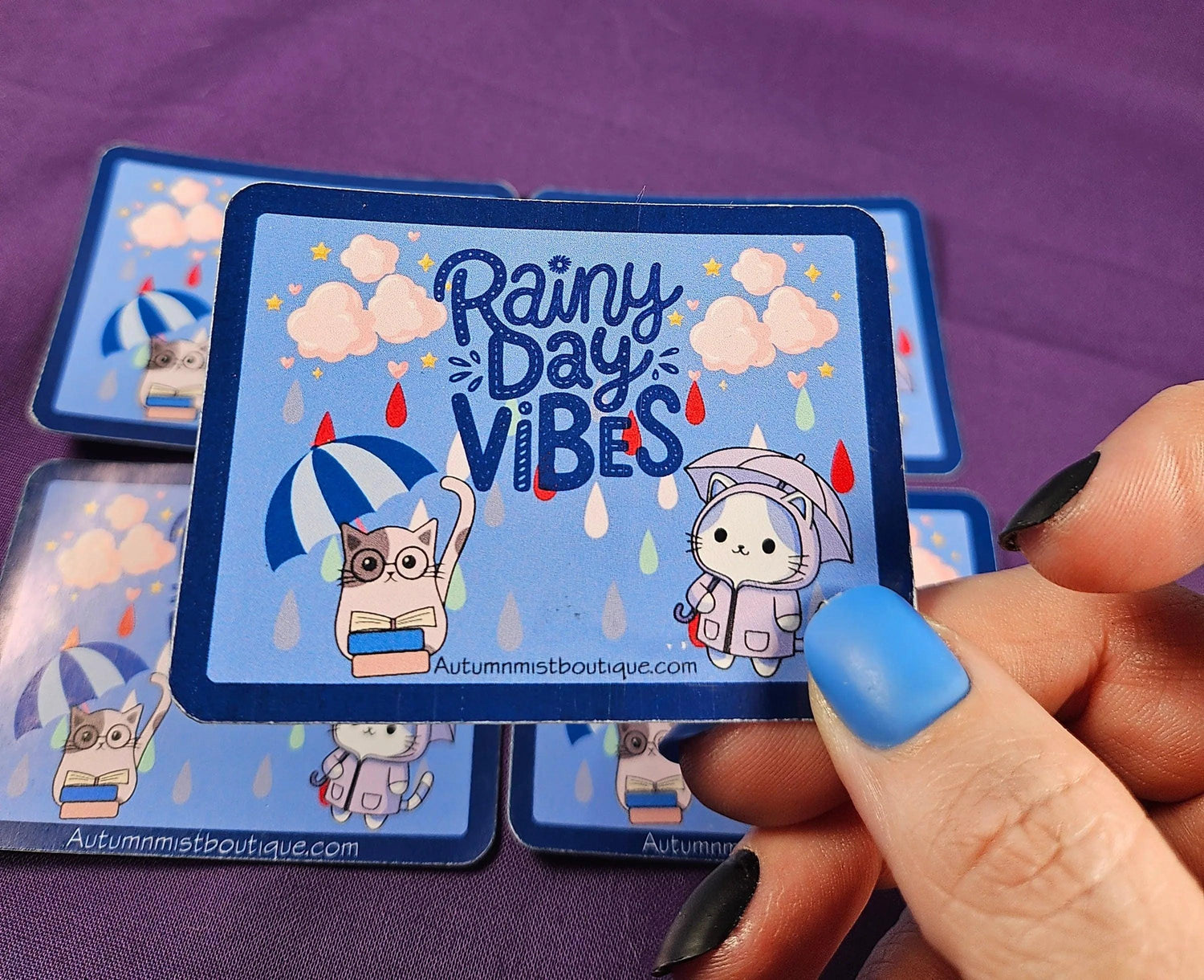 Rainy Day Vibes Vinyl Sticker - Autumnmist Boutique