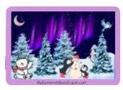 Winter Lights &amp; Snow Friends Vinyl Sticker - Autumnmist Boutique