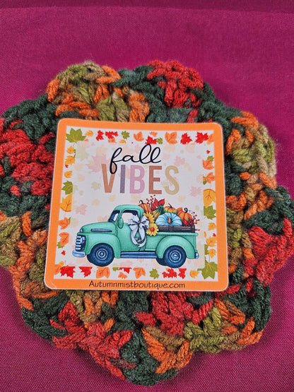 Fall Vibes Vinyl Sticker - Autumnmist Boutique