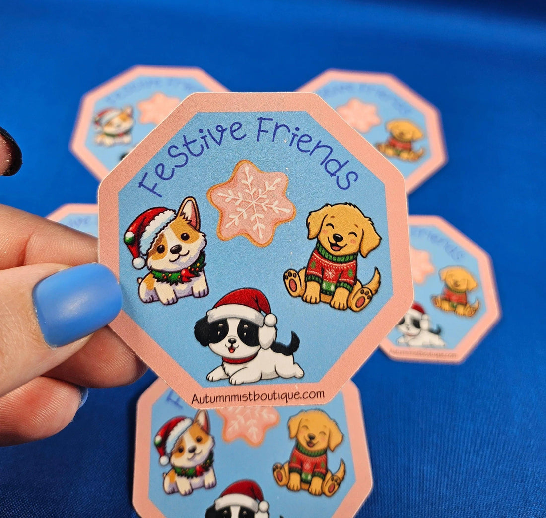 Festive Friends Vinyl Sticker - Autumnmist Boutique