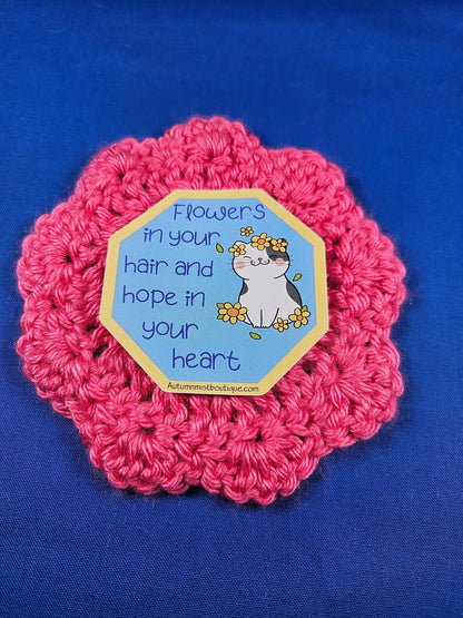 Daisy Heart Vinyl Sticker - Autumnmist Boutique