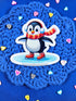 Ice Skating Penguin Vinyl Sticker - Autumnmist Boutique