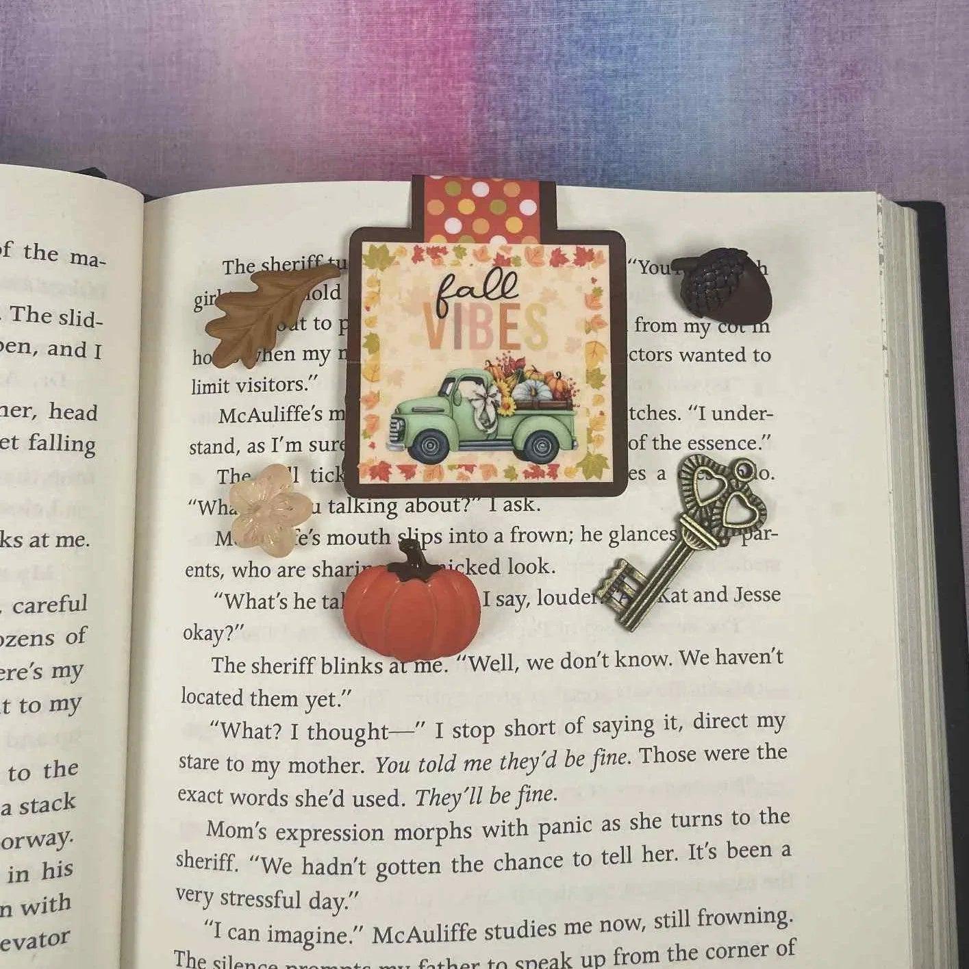 Fall Vibes Magnetic Bookmark - Autumnmist Boutique