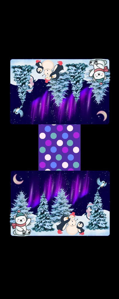 Winter Lights &amp; Snow Friends Magnetic Bookmark - Autumnmist Boutique