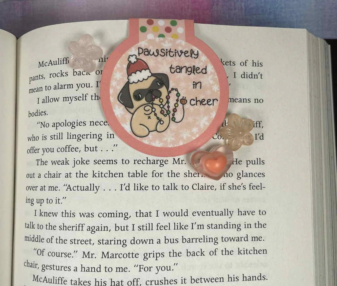 Pawsitivly Tangled Magnetic Bookmark - Autumnmist Boutique