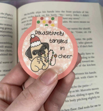 Pawsitivly Tangled Magnetic Bookmark - Autumnmist Boutique
