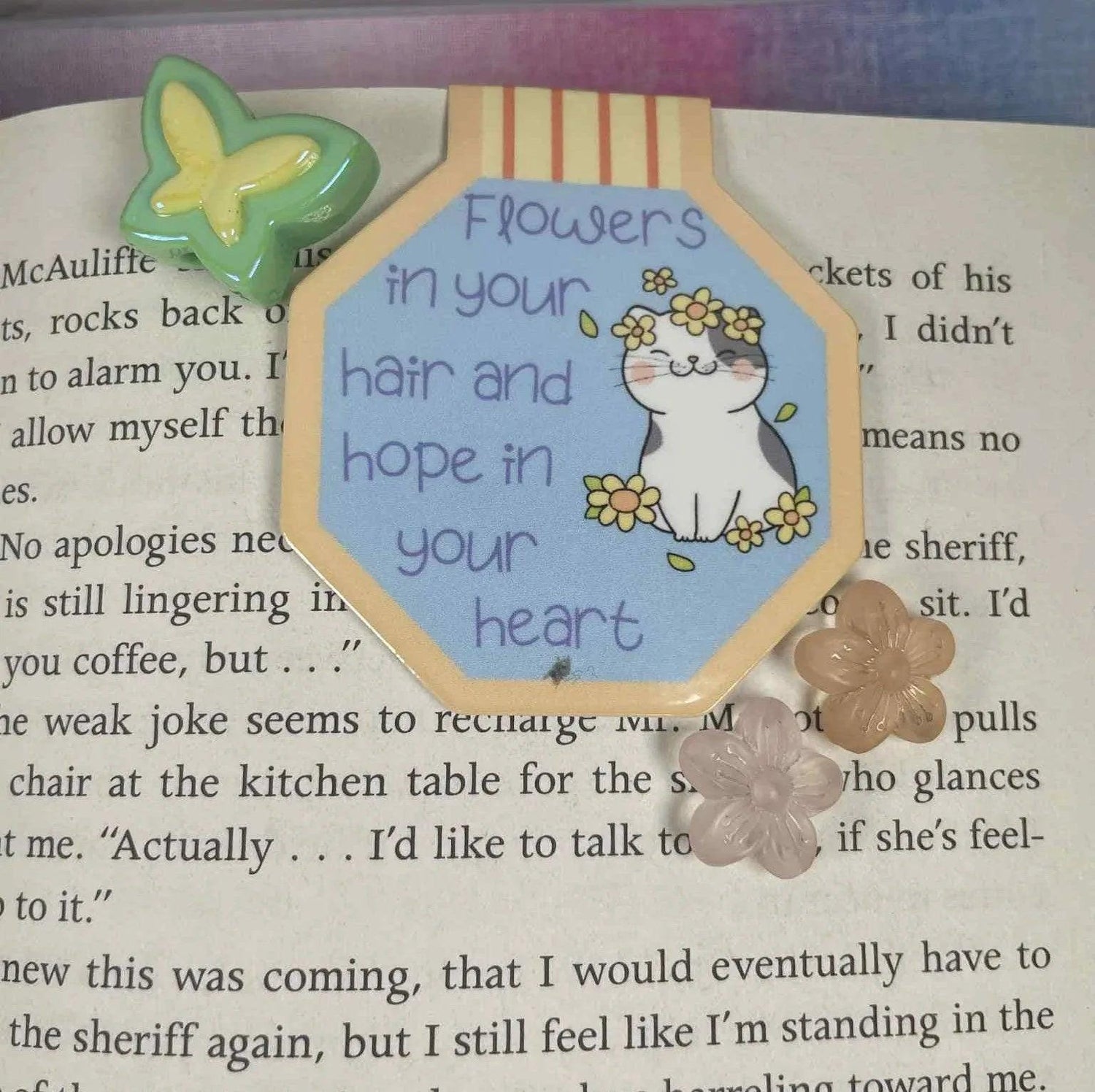 Daisy Heart Magnetic Bookmark - Autumnmist Boutique