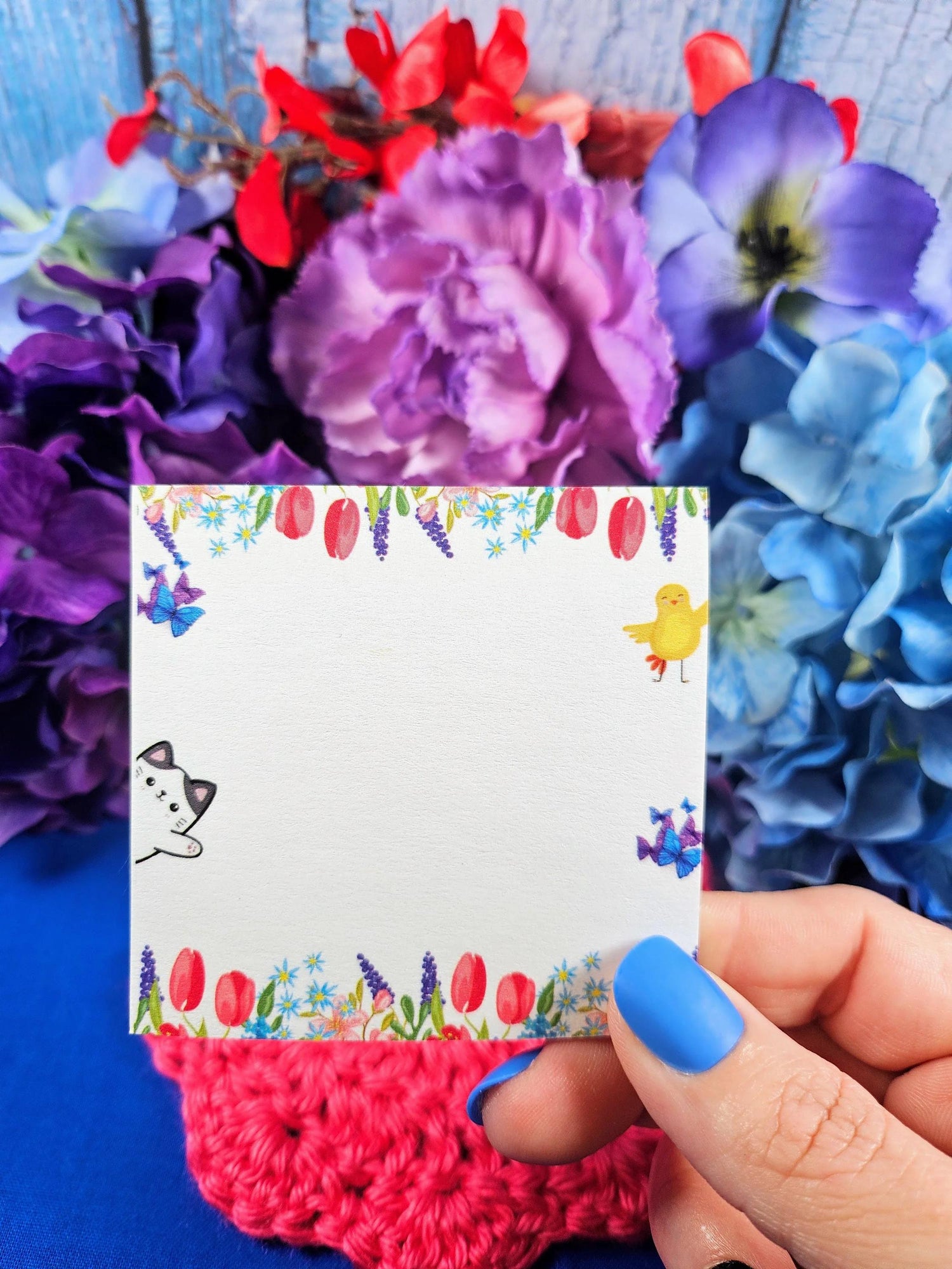 Hello Spring Sticky Notes 3&amp;quot; x 3&amp;quot; - Autumnmist Boutique