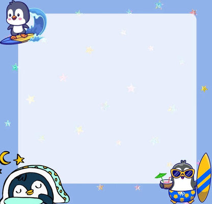 Penguin Adventure Dream Sticky Notes 3&amp;quot; x 3&amp;quot; - Autumnmist Boutique