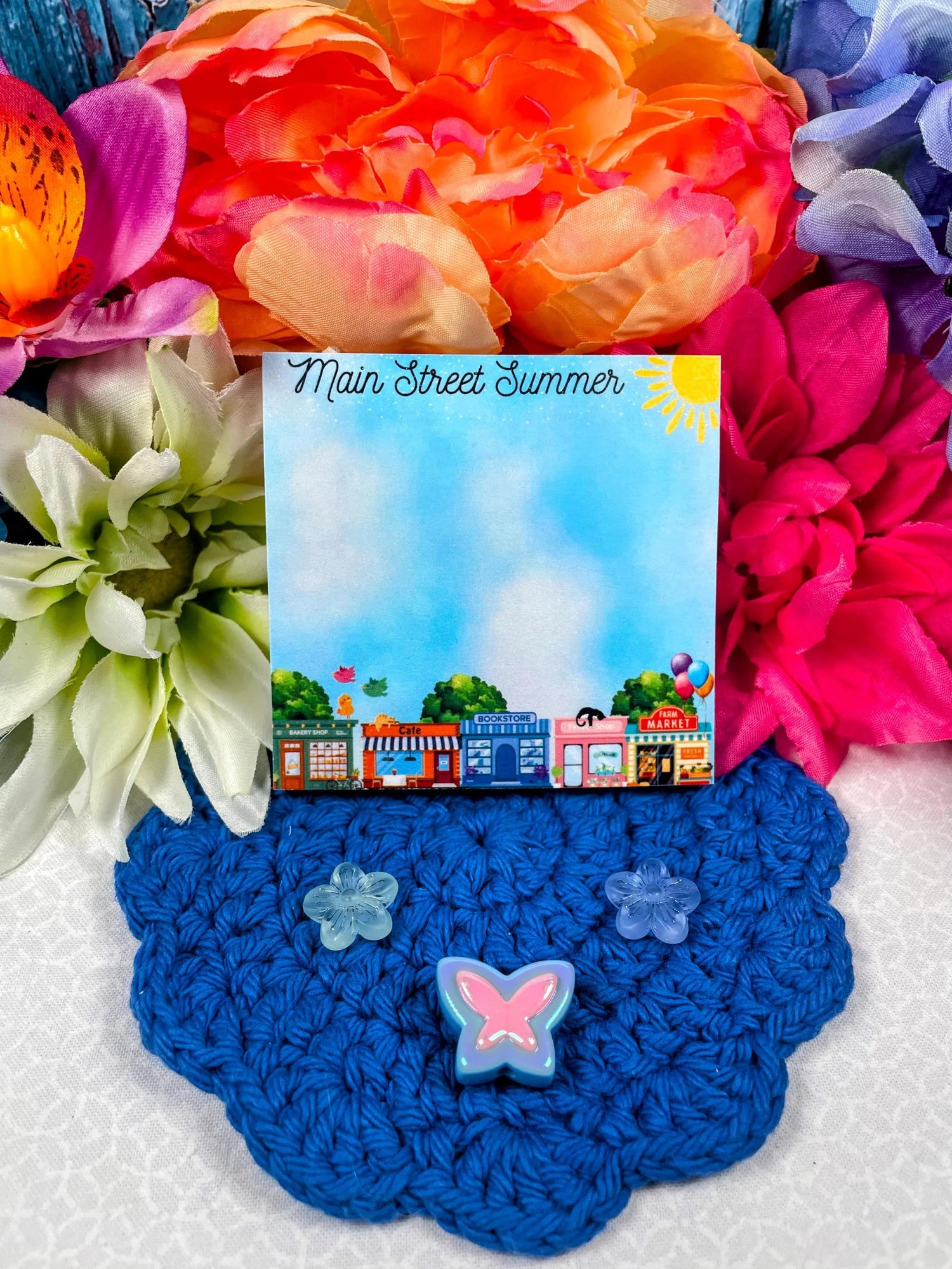 Main Street Summer Edition Sticky Notes 3&amp;quot; x 3&amp;quot; - Autumnmist Boutique
