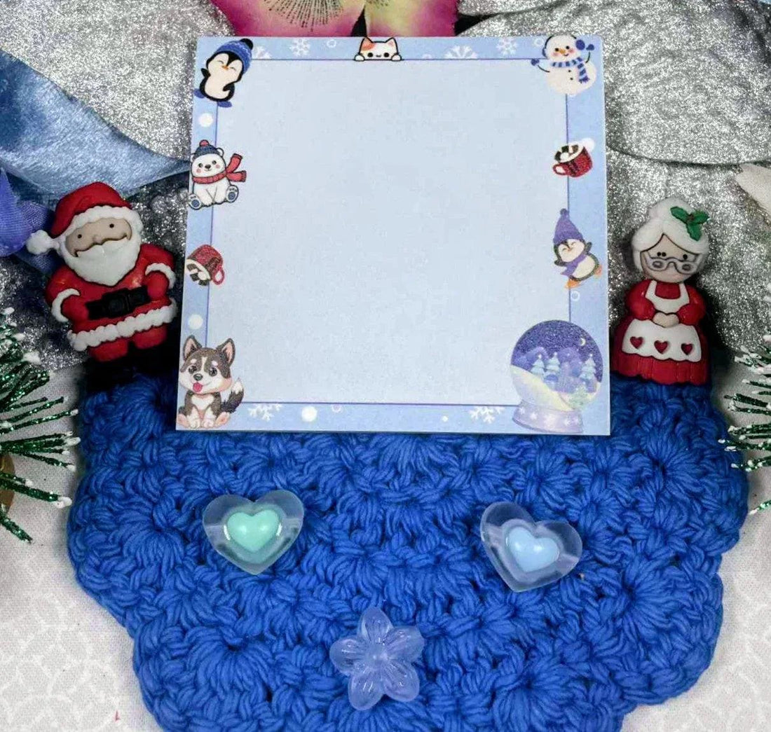 Winter Whimsy Sticky Notes 3&amp;quot; x 3&amp;quot; - Autumnmist Boutique