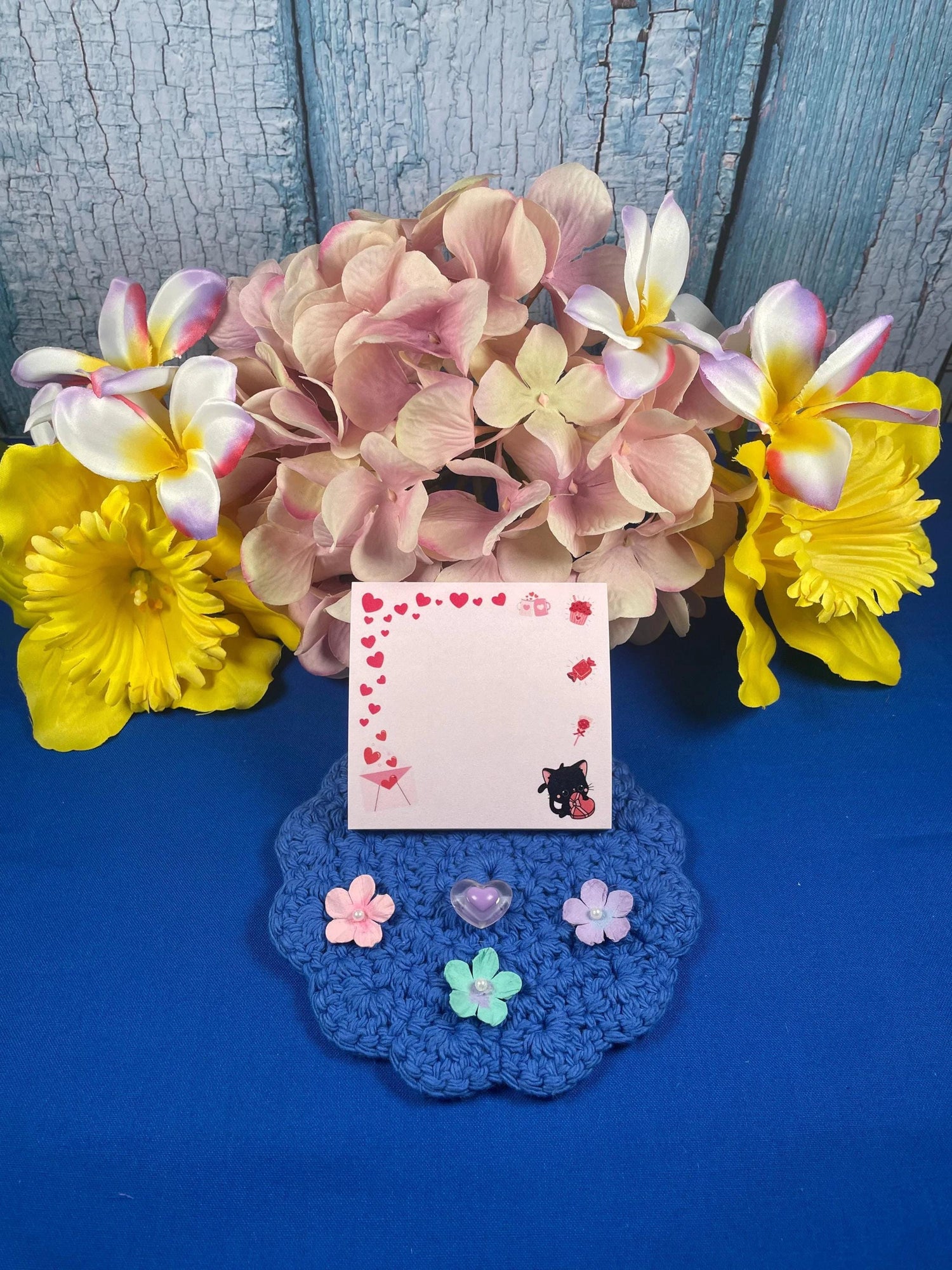 Valentine Whiskers Sticky Notes 3&amp;quot; x 3&amp;quot; - Autumnmist Boutique