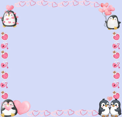 Penguin Kisses &amp; Heart Wishes Sticky Notes 3&amp;quot; x 3&amp;quot; - Autumnmist Boutique