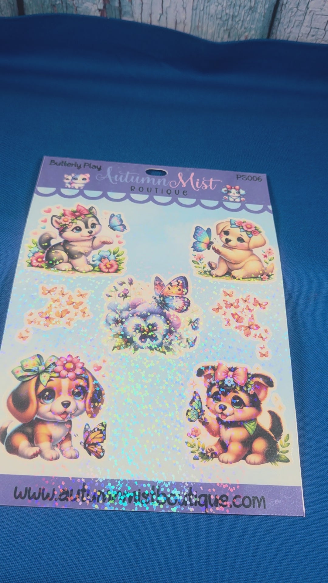 Butterfly Play Vinyl Sticker Sheet