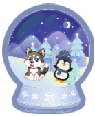 Winter Snowglobe Sticker Autumnmist Boutique
